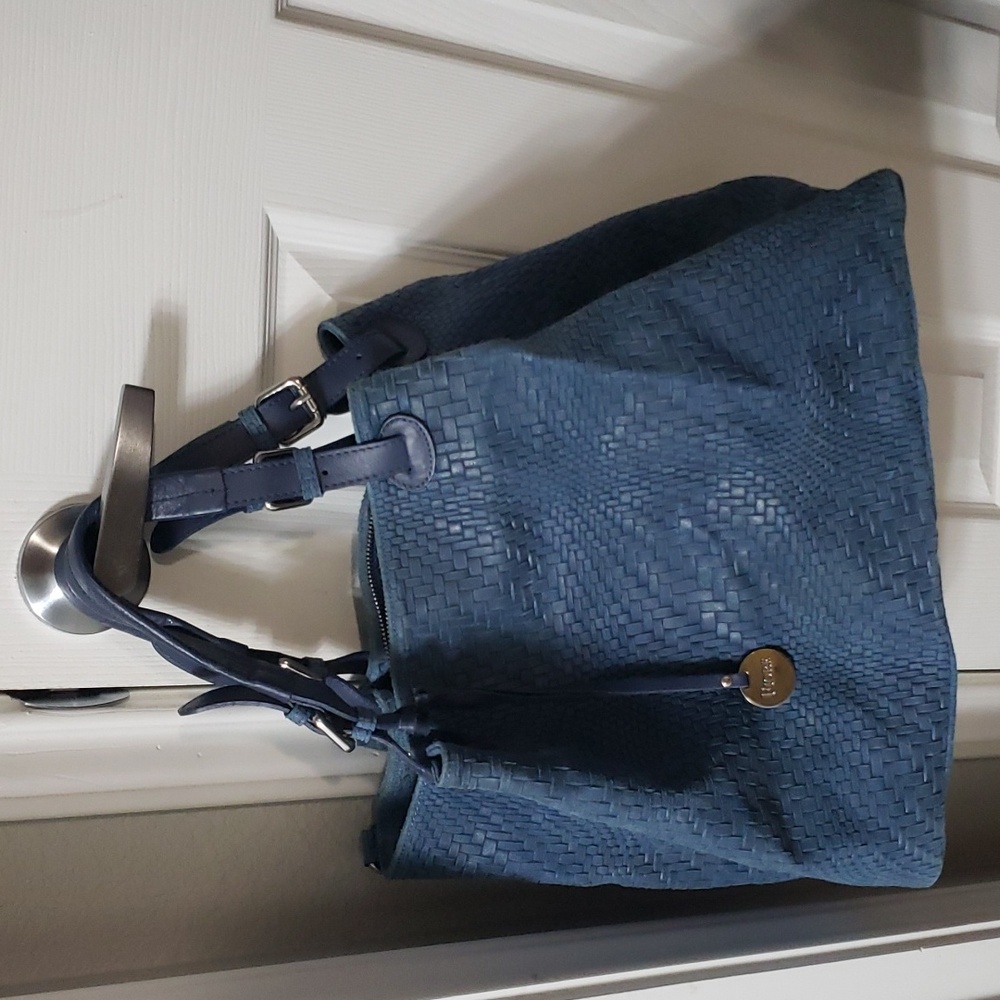 FIORE Italian leather handbag braided